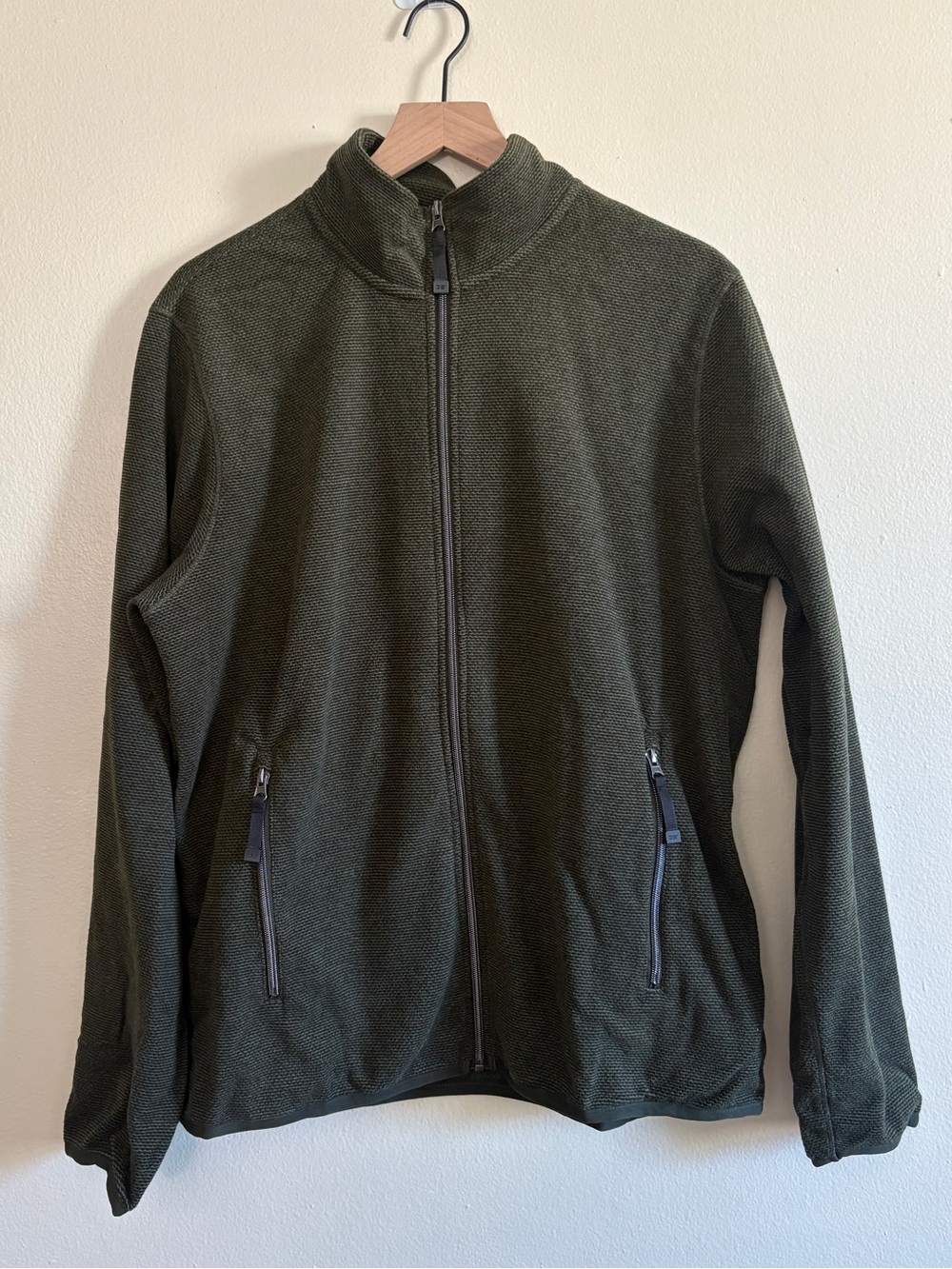 32 Degrees Heat Men's Zip-up Green Jacket With Pockets